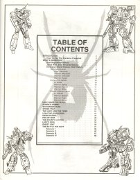 Table of Contents